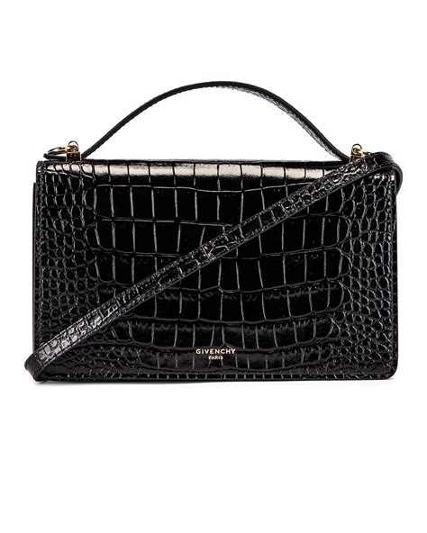 medium givenchy gv3 croc embossed crossbody net a porter|Net-a-Porter Givenchy.